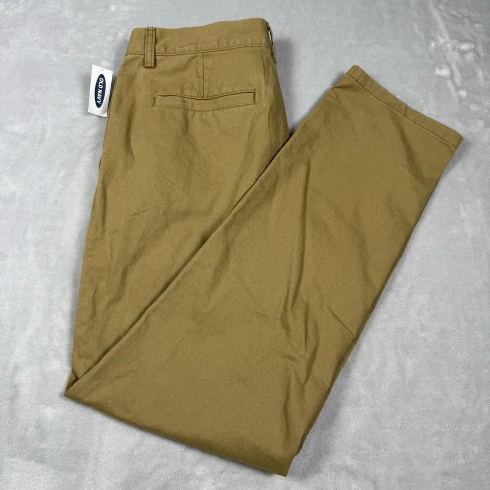 Old Navy Mens Athletic Soft-Washed Chino Pants Khaki Tan 33x32‎ 661276-05-1 NEW